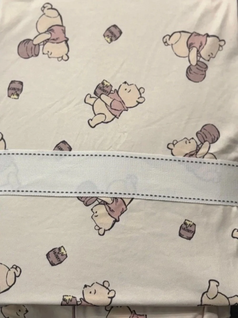 Winnie The Pooh Primemark Boyfriend 2 piece Pajama Set top bottoms Size Medium - Picture 3 of 3